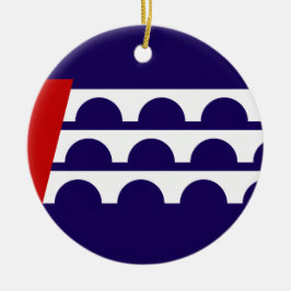 Adorno De Cerámica Bandera de Des Moines (ciudad de Iowa)