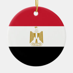 Adorno De Cerámica Bandera de Egipto