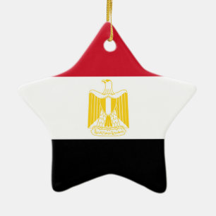 Adorno De Cerámica Bandera de Egipto