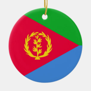Adorno De Cerámica Bandera de Eritrea