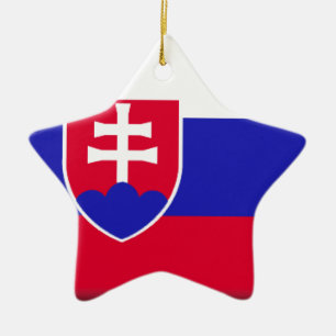 Adorno De Cerámica Bandera de Eslovaquia