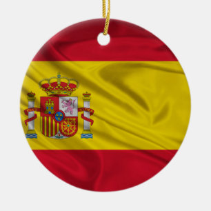 Adorno De Cerámica Bandera de España
