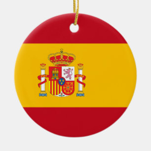 Adorno De Cerámica Bandera de España