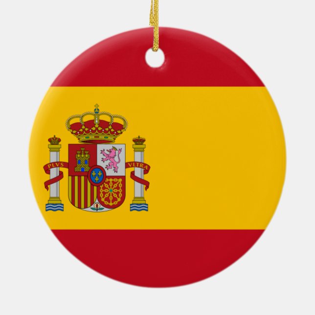 Adorno De Cerámica Bandera de España (Atrás)
