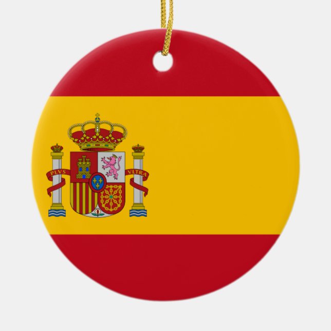 Adorno De Cerámica Bandera de España - Bandera de España - bandera (Frente)