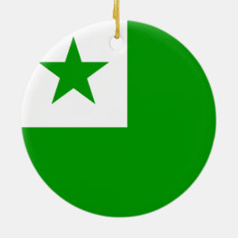 Adorno De Cerámica Bandera de Esperanto