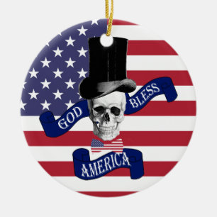 Adorno De Cerámica Bandera de Estados Unidos