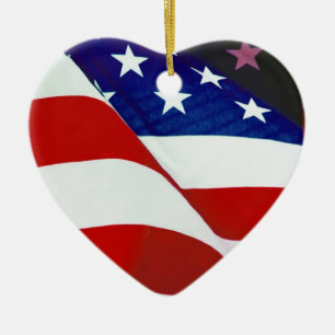 Adorno De Cerámica Bandera de Estados Unidos