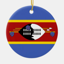 Adorno De Cerámica Bandera de Eswatini (Swazilandia)