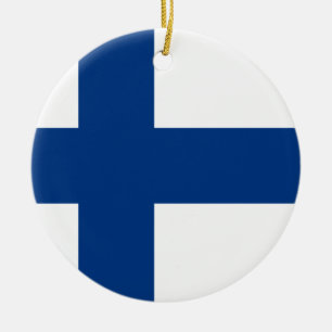 Adorno De Cerámica Bandera de Finlandia