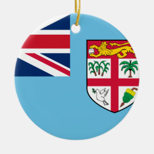 Adorno De Cerámica Bandera de Fiyi