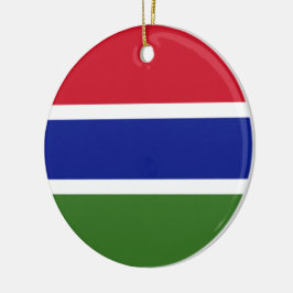 Adorno De Cerámica Bandera de Gambia