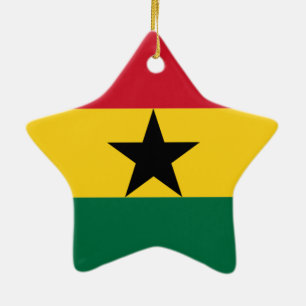 Adorno De Cerámica Bandera de Ghana