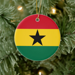 Adorno De Cerámica Bandera de Ghana