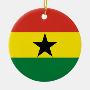 Adorno De Cerámica bandera de Ghana