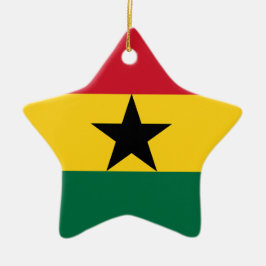 Adorno De Cerámica Bandera de Ghana