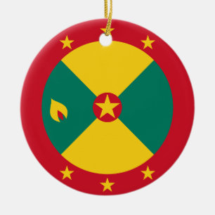 Adorno De Cerámica Bandera de Granada