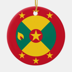 Adorno De Cerámica Bandera de Granada