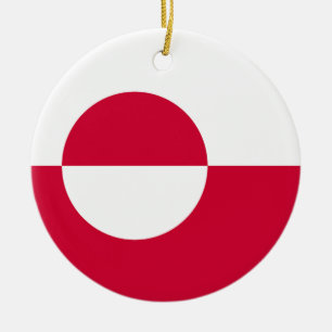 Adorno De Cerámica Bandera de Groenlandia