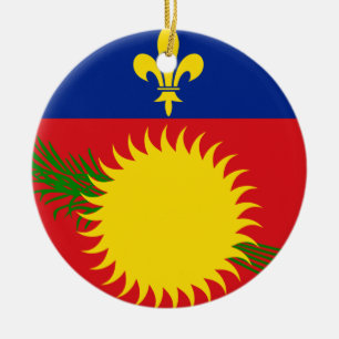 Adorno De Cerámica Bandera de Guadalupe