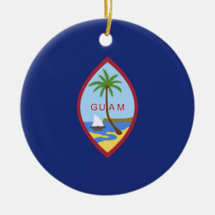Adorno De Cerámica Bandera de Guam