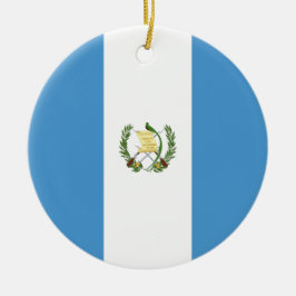 Adorno De Cerámica Bandera de Guatemala