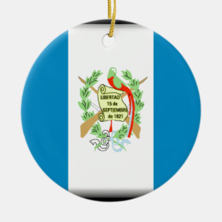 Adorno De Cerámica Bandera de Guatemala