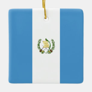 Adorno De Cerámica Bandera de Guatemala (Guatemala)