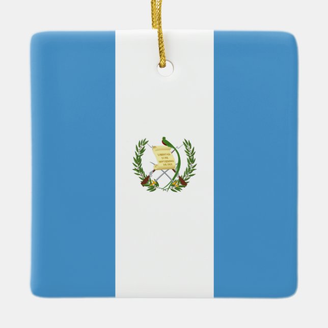 Adorno De Cerámica Bandera de Guatemala (Guatemala) (Anverso)