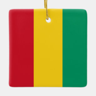 Adorno De Cerámica Bandera de Guinea