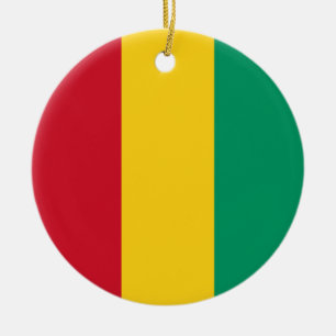Adorno De Cerámica Bandera de Guinea