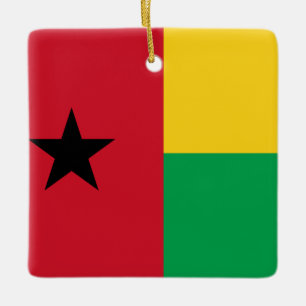 Adorno De Cerámica Bandera de Guinea-Bissau
