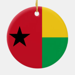 Adorno De Cerámica Bandera de Guinea-Bissau