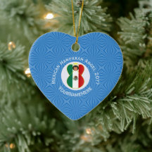 Bandera de Hanukkah Angel Mexicano Personalizada