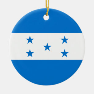 Adorno De Cerámica Bandera de Honduras