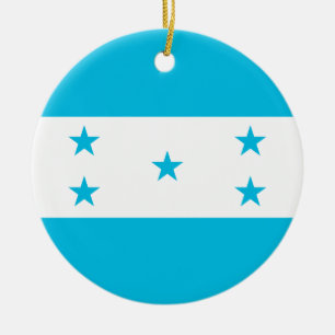 Adorno De Cerámica Bandera de Honduras