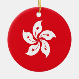 Adorno De Cerámica Bandera de Hong Kong