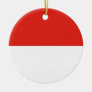 Adorno De Cerámica Bandera de Indonesia