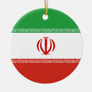 Adorno De Cerámica Bandera de Irán