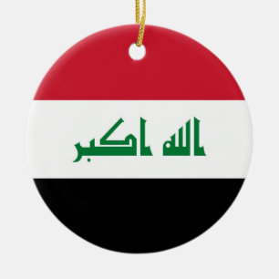 Adorno De Cerámica Bandera de Iraq