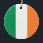 Adorno De Cerámica Bandera de Irlanda<br><div class="desc">Bandera de Irlanda</div>