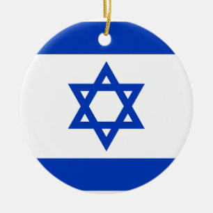 Adorno De Cerámica Bandera de Israel