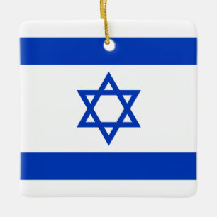 Adorno De Cerámica Bandera de Israel