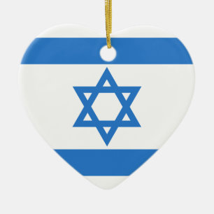 Adorno De Cerámica Bandera de Israel
