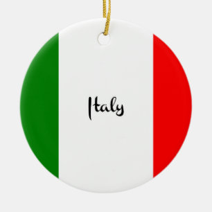 Adorno De Cerámica Bandera de Italia