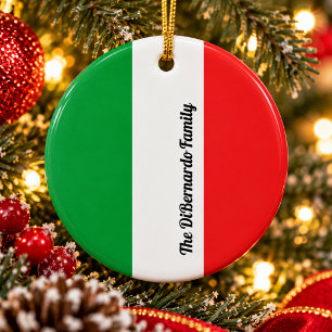 Adorno De Cerámica Bandera de Italia Bandera Italiana Personalizada