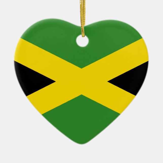 Adorno De Cerámica Bandera de Jamaica, Jamaica (Frente)