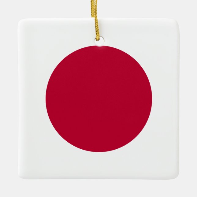 Adorno De Cerámica Bandera de Japón (japonesa) (Anverso)