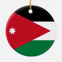 Adorno De Cerámica Bandera de Jordania