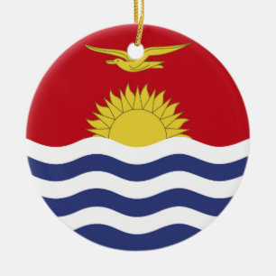 Adorno De Cerámica bandera de Kiribati
